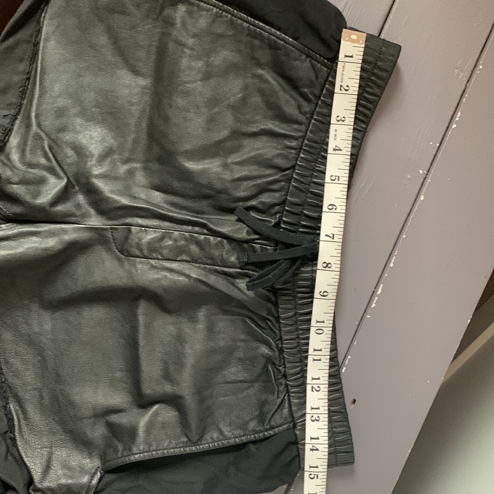 Helmut Lang Leather Panel Shorts - Picture 5 of 8